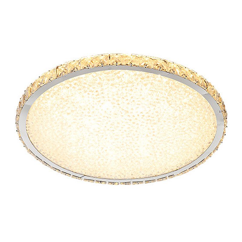 Lámpara de techo empotrada LED, iluminación nórdica empotrada con pantalla de cristal para dormitorio