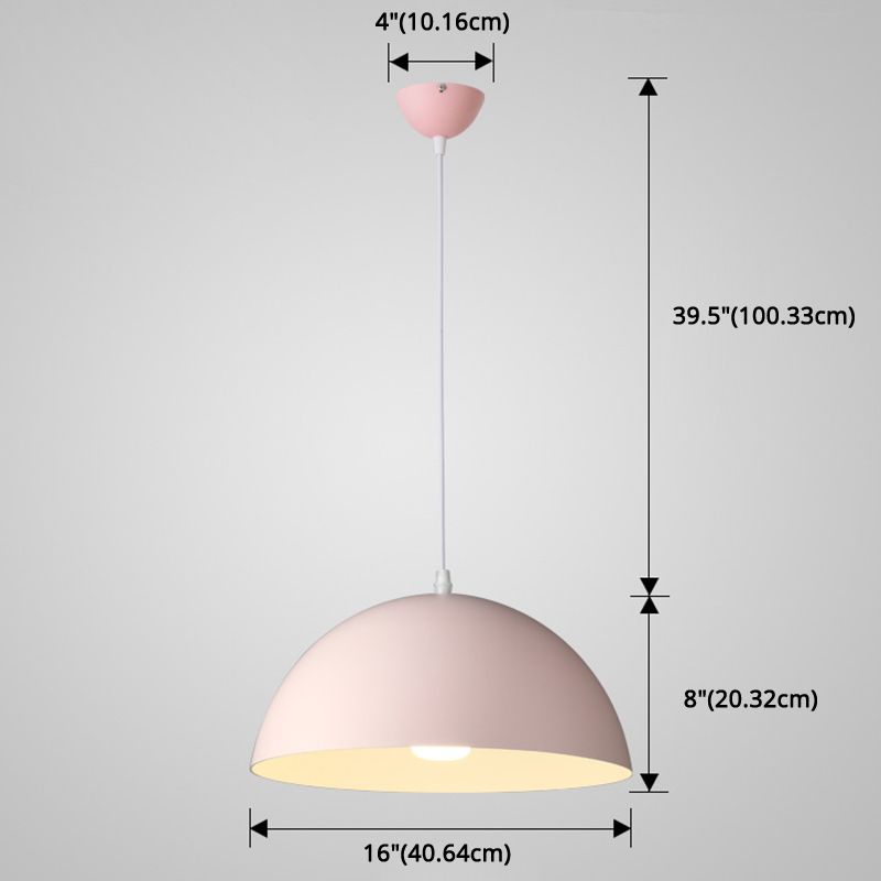 Cudo a costola in metallo Light Appeding Light 1 Light Nordic Minimalist Hanging Lampada per il ristorante