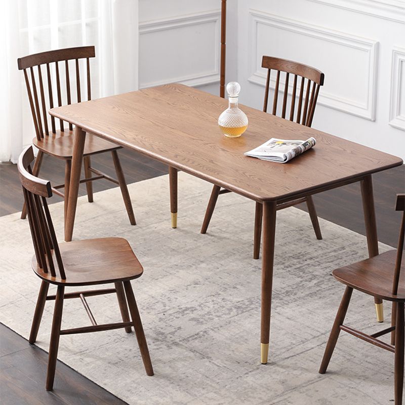 Modern Style Solid Wood Dining Sets with Rectangle Table Dining Furniture for Dining Room