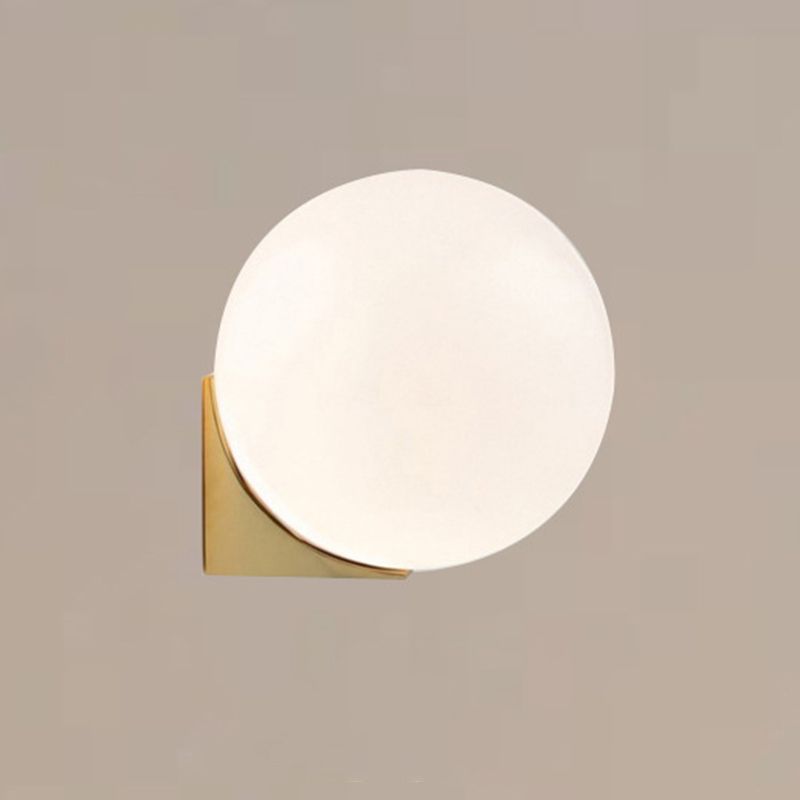 Globe Wall Lighting Simplicity Glass 1/2 Light Wall Sconces for Bedroom