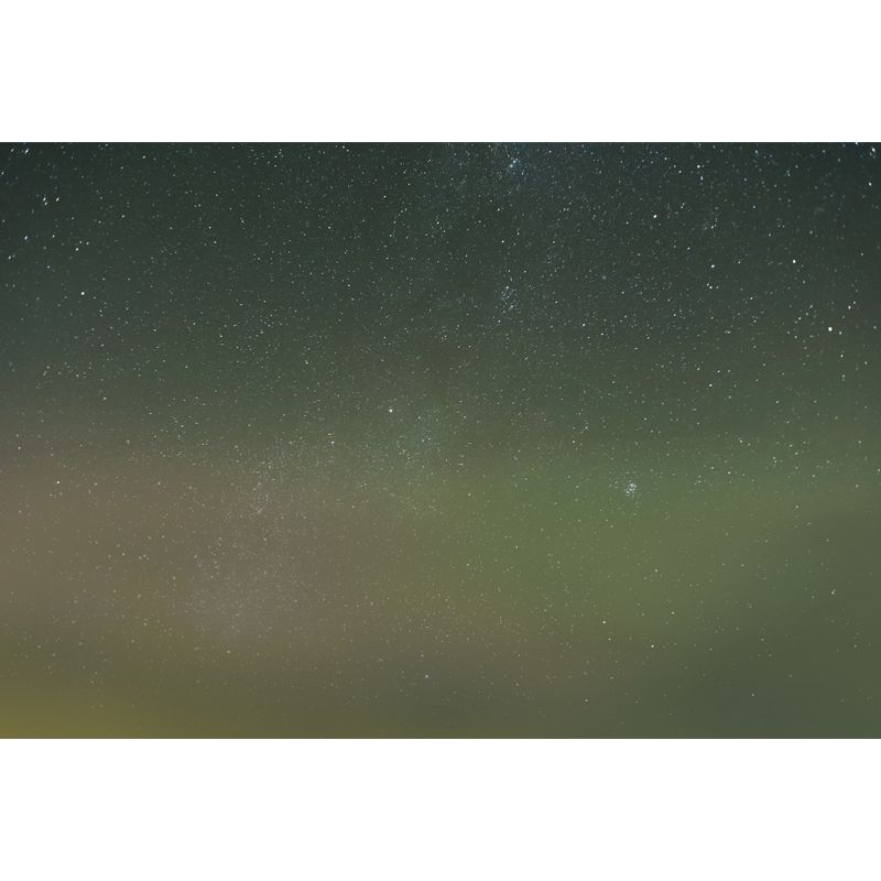 Night and Star Sky Mural Wallpaper in Green Contemporary Wall Decor for Living Room