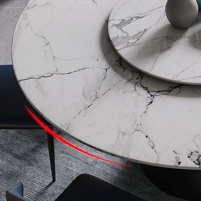 Modern 1/4/7/9/11 Pieces Dining Set Round Sintered Stone Dining Table Set