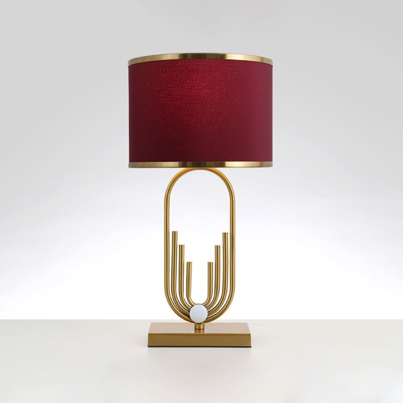 Postmodern Eye Caring Table Lamp Minimalist Metal Night Stand Light for Sitting Room