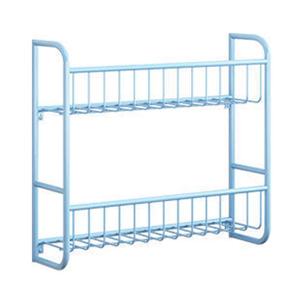 Metal Floating Scandinavian Bookcase Closed Back Bookshelf with Shelves