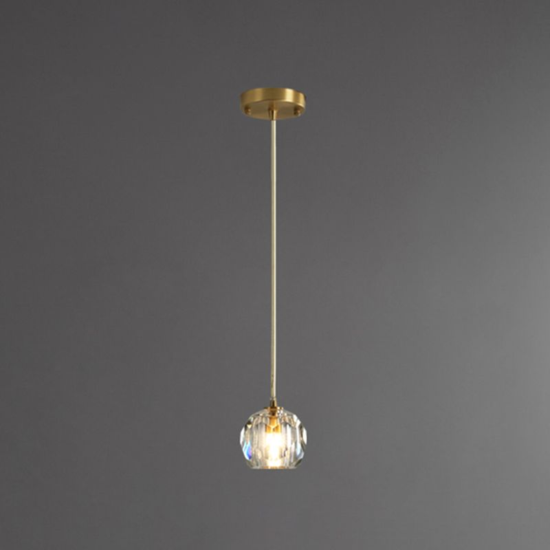 Crystal Chandelier Lighting Modern Simple Style Pendant Lighting for Bedroom Bedside