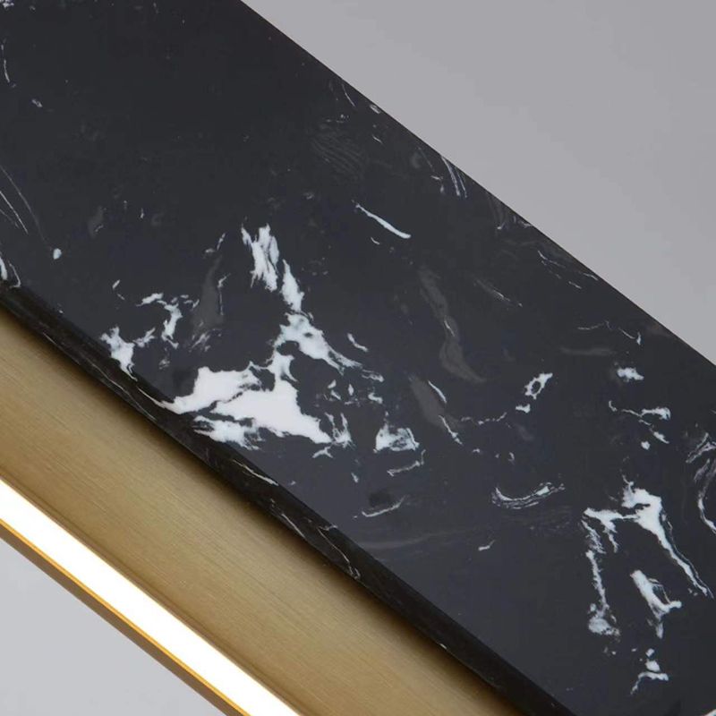 Estilo contemporáneo colgante colgante lineal mármol 1- liviano liviano