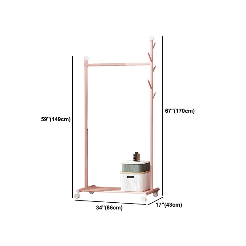 Contemporary Style Wardrobe 1-Teir Metal Wardrobe Closet for Bedroom