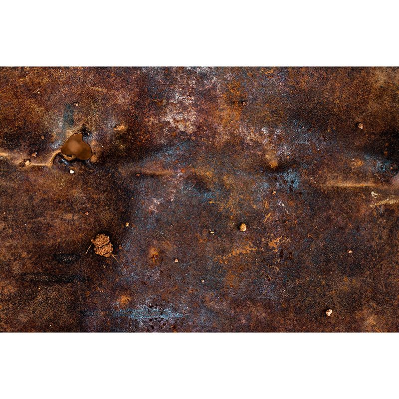 Rusty Metal Mural Wallpaper for Living Room Decor, Custom Size Available