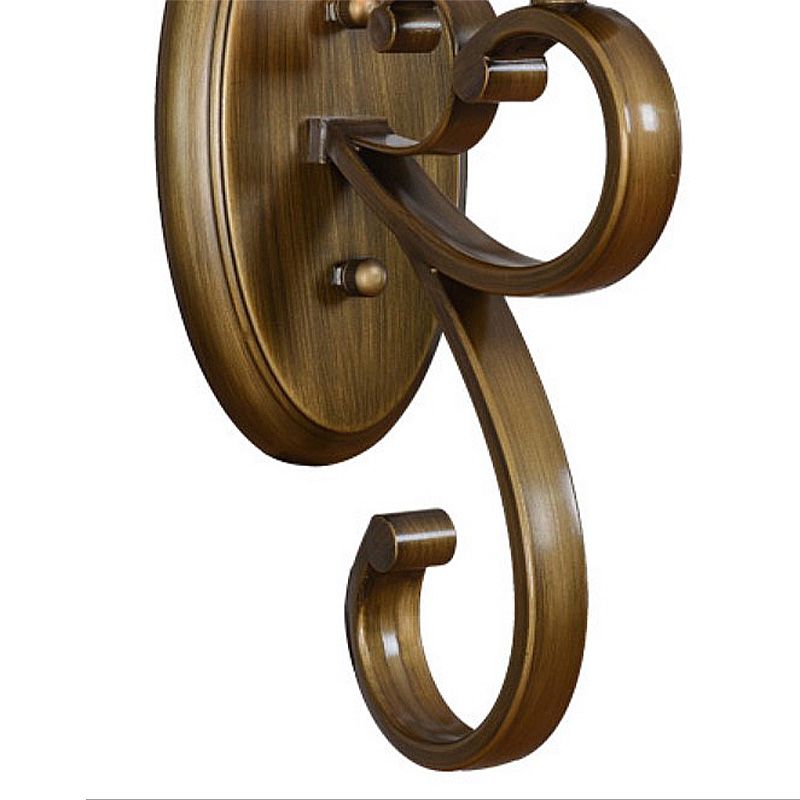 Luminaire mural en verre givré évasé la lampe murale de l'ampoule traditionnelle 1 Bulbe en or