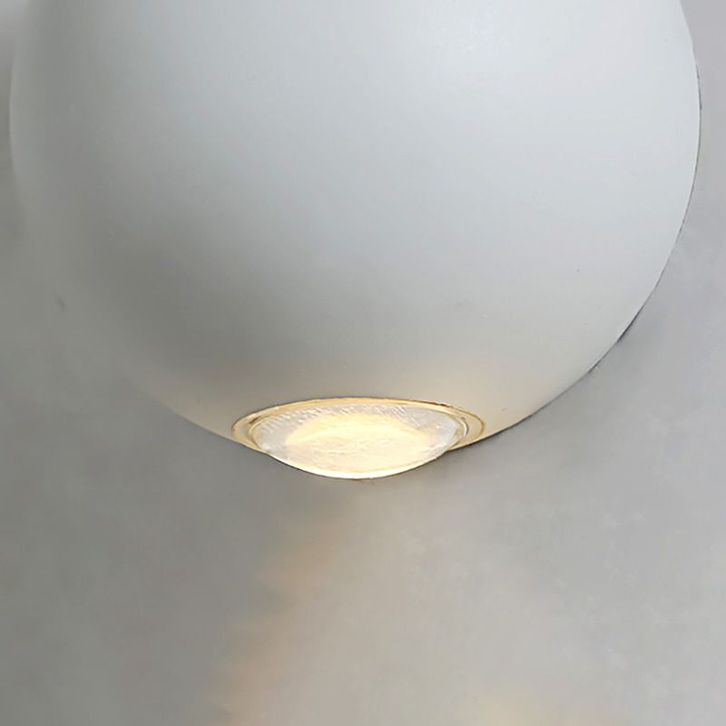 2-LED Up and Down Wall Light Fixture Simple Aluminum White Sconce Light in Warm/White for Exterior