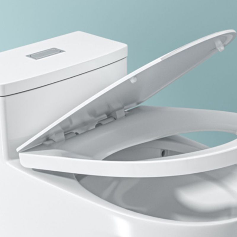 Traditional Ceramic Flush Toilet Floor Mounted Urine Toilet with Seat for Washroom