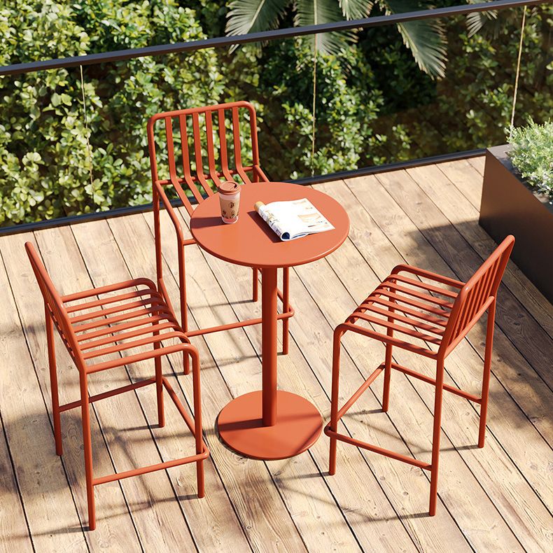 Tavolo da pranzo moderno a bar rotondo altezza della barra di ferro interno tavolo da 42 pollici