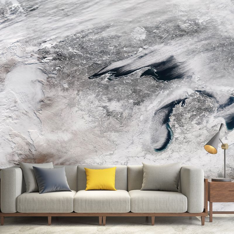 Eco-friendly Wall Mural Wallpaper Map Photography Sitting Room Wall Mural