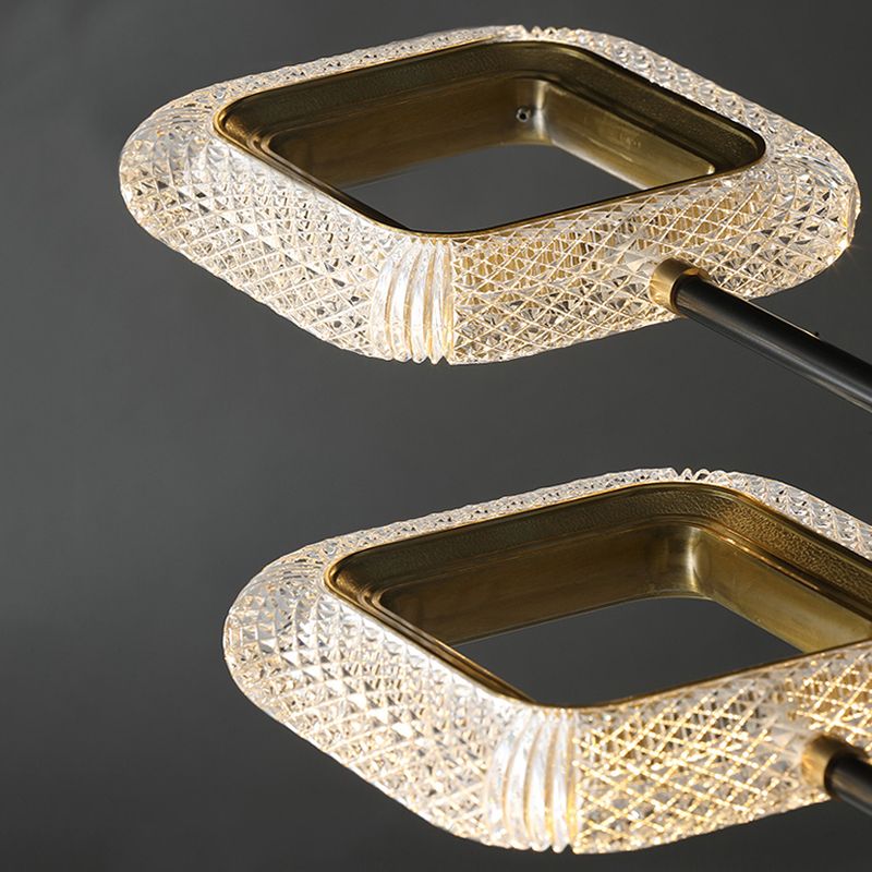 Nouveau Plafonniers semi-encastrés Spoutnik en verre noir encastré moderne pour salon
