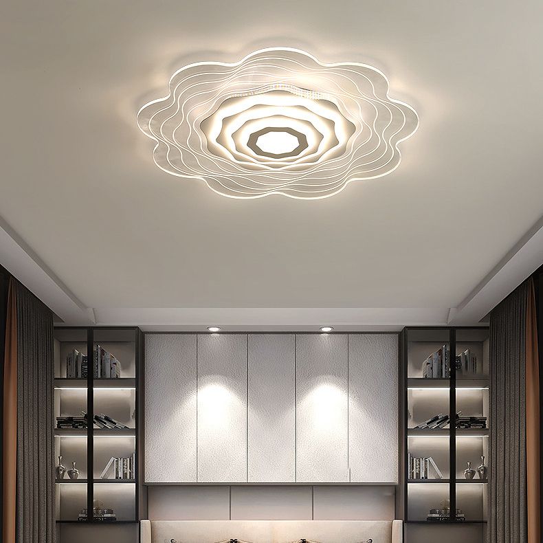 Luces llevadas del soporte rasante del claro del estilo moderno de las lámparas rasantes de acrílico del soporte de la flor