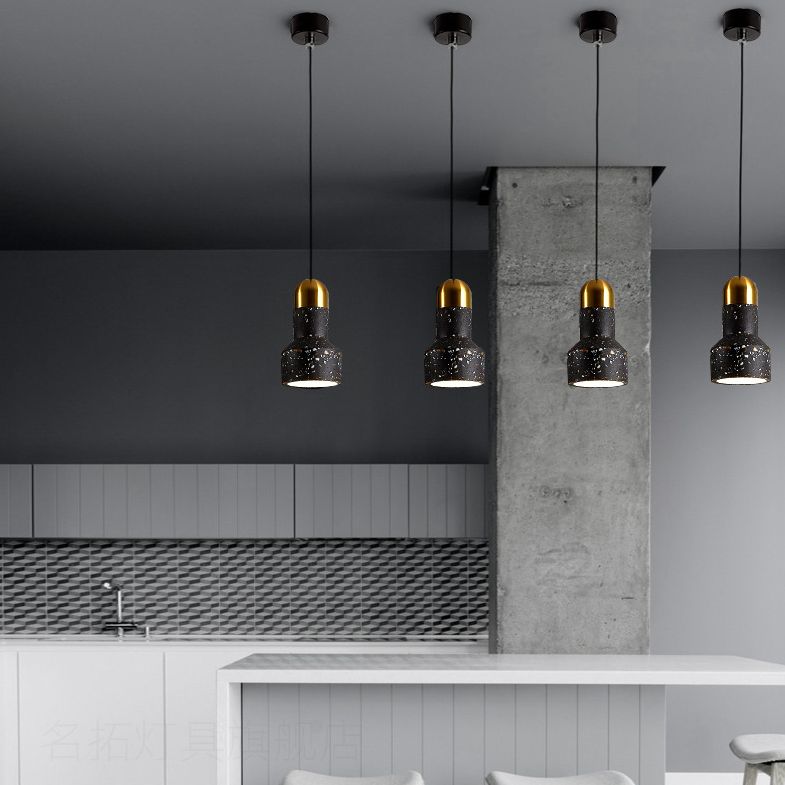 Swag Suspension Pendant Light Contemporary Style Stone Pendant Lighting Fixture