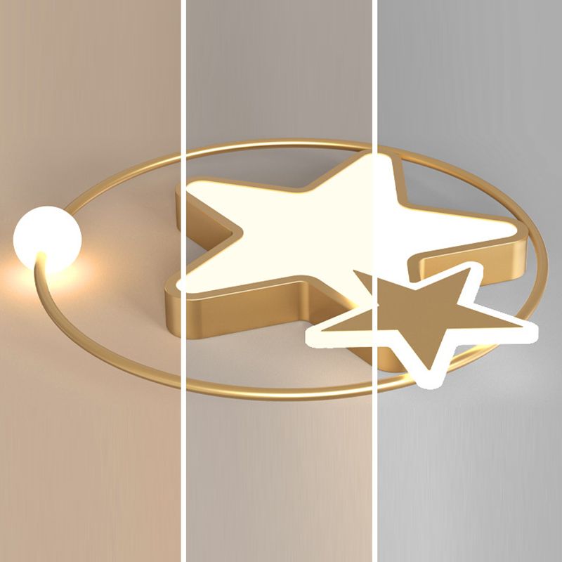 Plafonnier LED en forme d'étoiles en acrylique, Protection des yeux, lampe encastrée en aluminium de Style moderne pour chambre d'enfant