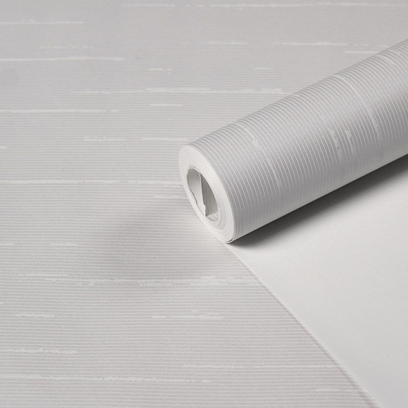 Stripe Wallpaper Pastel Color Minimalistic Wall Covering for Bedroom, Moisture Resistant