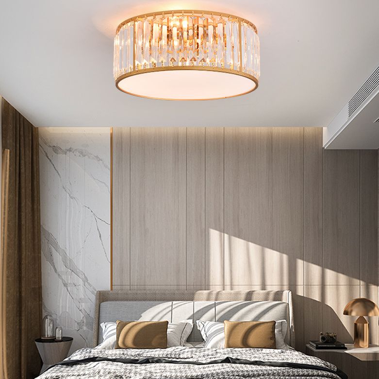 Modern Flush Mount Ceiling Lighting Fixture Crystal Flush Mount