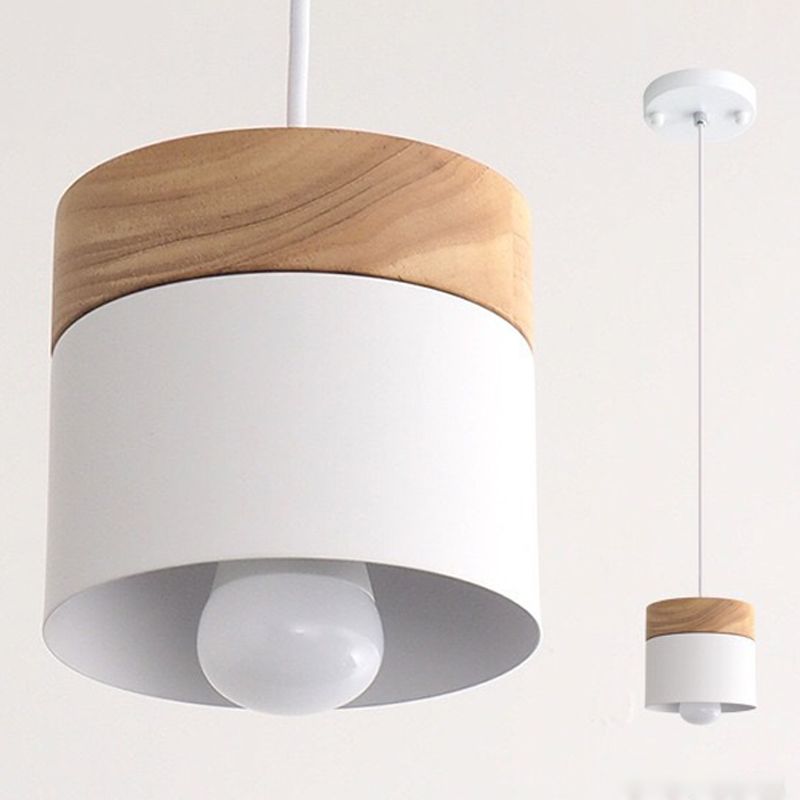 Accesorio de iluminación de cilindro de 1 luces kit de luz colgante nórdico moderno para pasillo