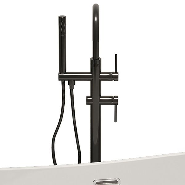 Modern Ellipse Acrylic Bathtub Freestand Soaking Bathtub with Drain Bath Tub