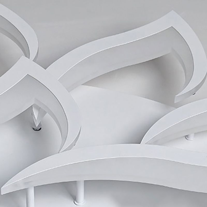 Flower Metal Ceiling Mounted Lamp Fixture Nordic LED White Ceiling Light Fixture