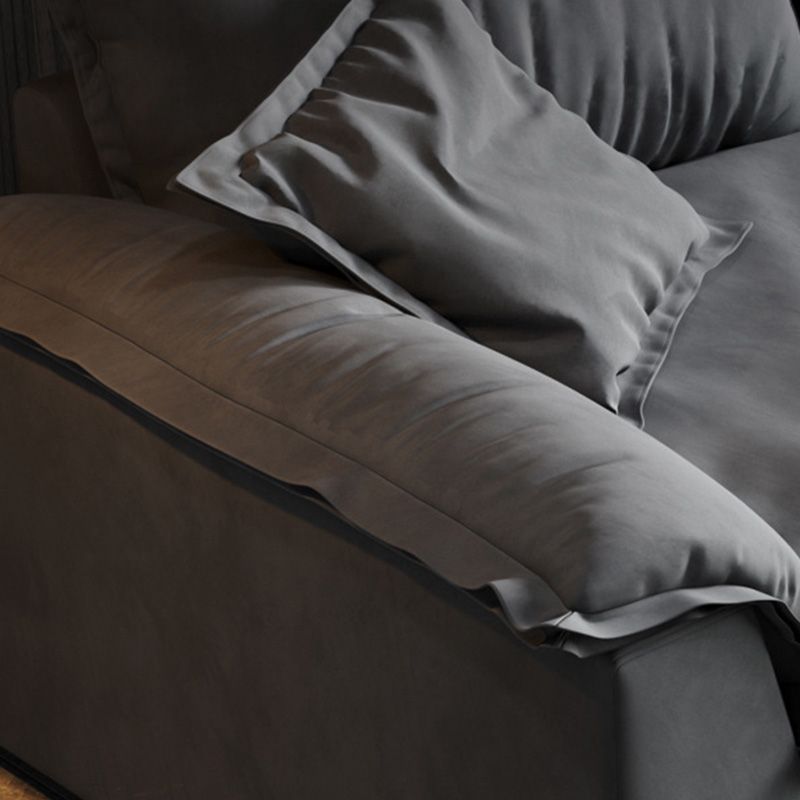 Contemporary Loose Back 33.46" H Sofa Pillow Top Arm Sofa & Chaise