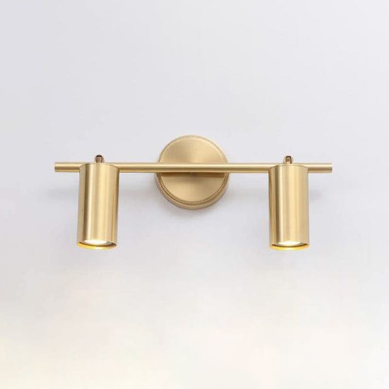 Multi Light Bathroom Vanity Lighting Metal Bath Sconce in Gold Finish