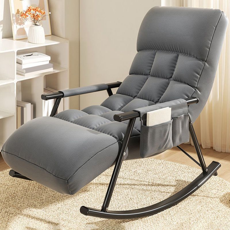 Home Leisure Lounge Chair Lazy Sofa Small Apartment Chair with Metal Frame