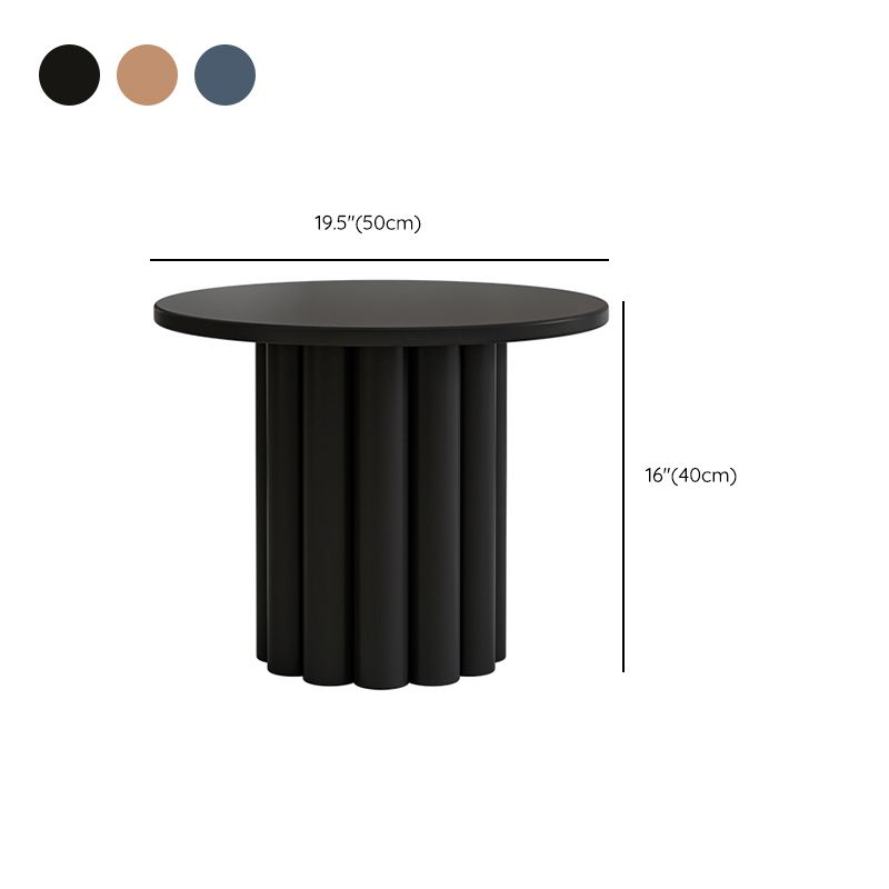 Pedestal Round Coffee Table Set Modern Minimalist Cocktail Table