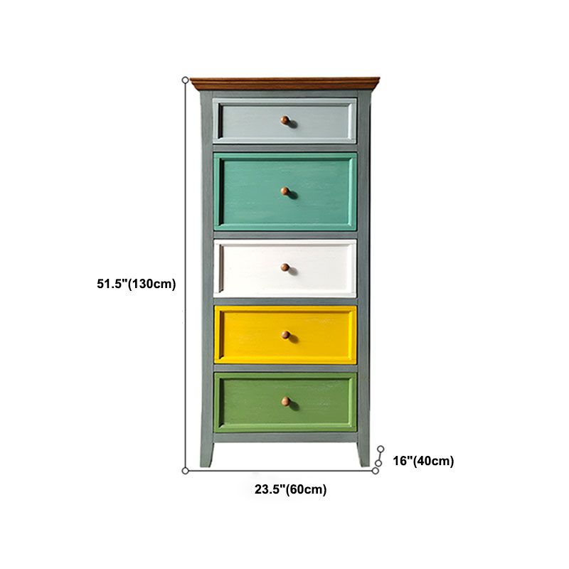 Bedroom Nautical Storage Chest 16" Wide Wooden Chest with Drawers
