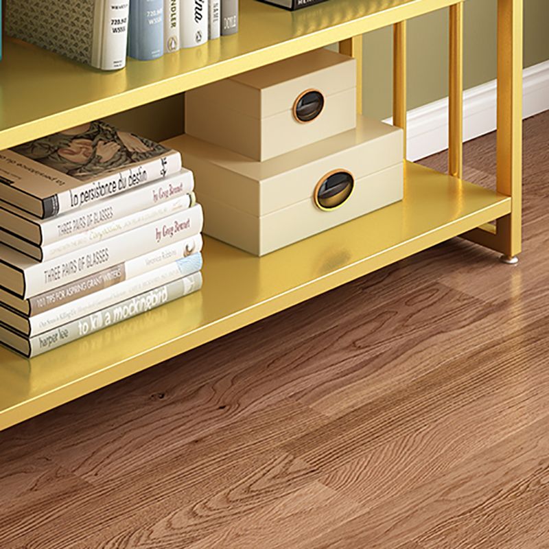 Metal Bookcase Modern Etagere Bookshelf with Open Back 70" H X 19.7" W