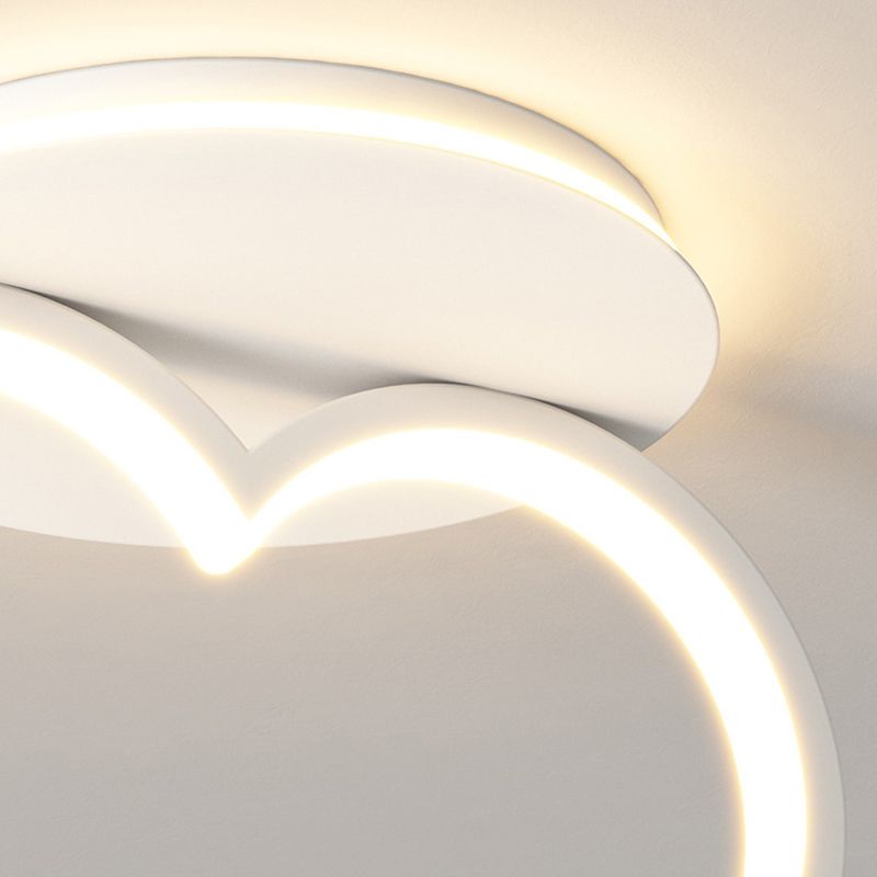 Modernism LED Ceiling Light White Flush Mount Lighting for Dining Room