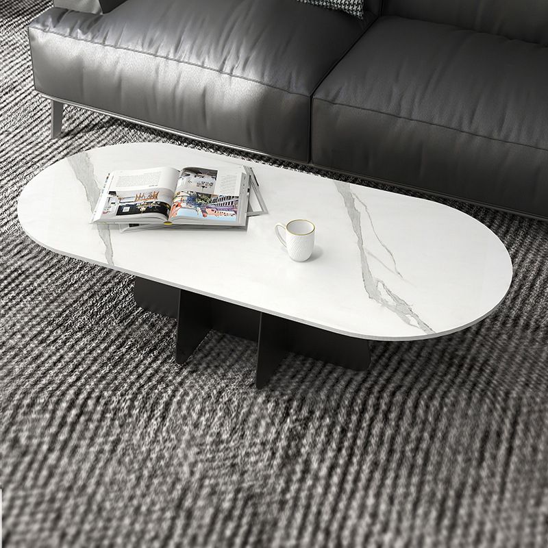 Contemporary Round Stone Pedestal Coffee Cocktail Table - 13.8''/15''/17.7'' H