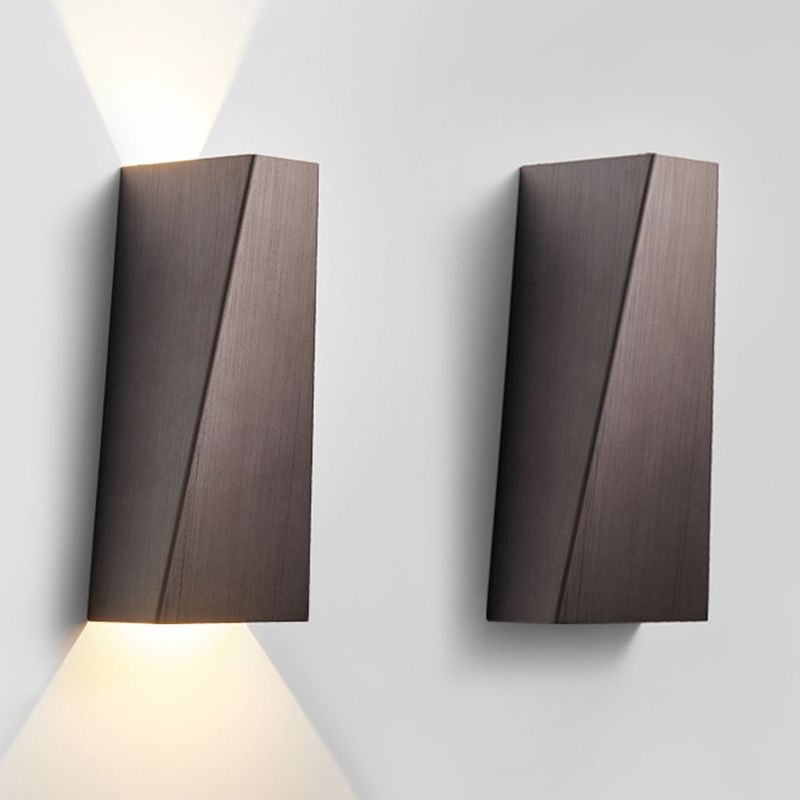 Modern Wall Lamp 2 Lights Wall Mount Lamp with Metal Shade for Living Room