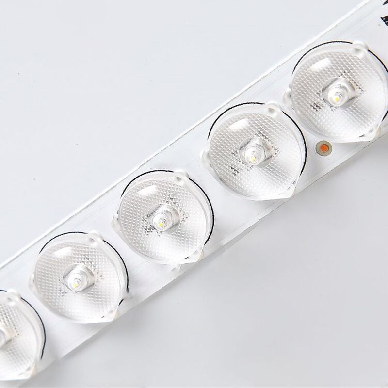 Éclairage encastré en bois de bâti de forme de vague des plafonniers LED