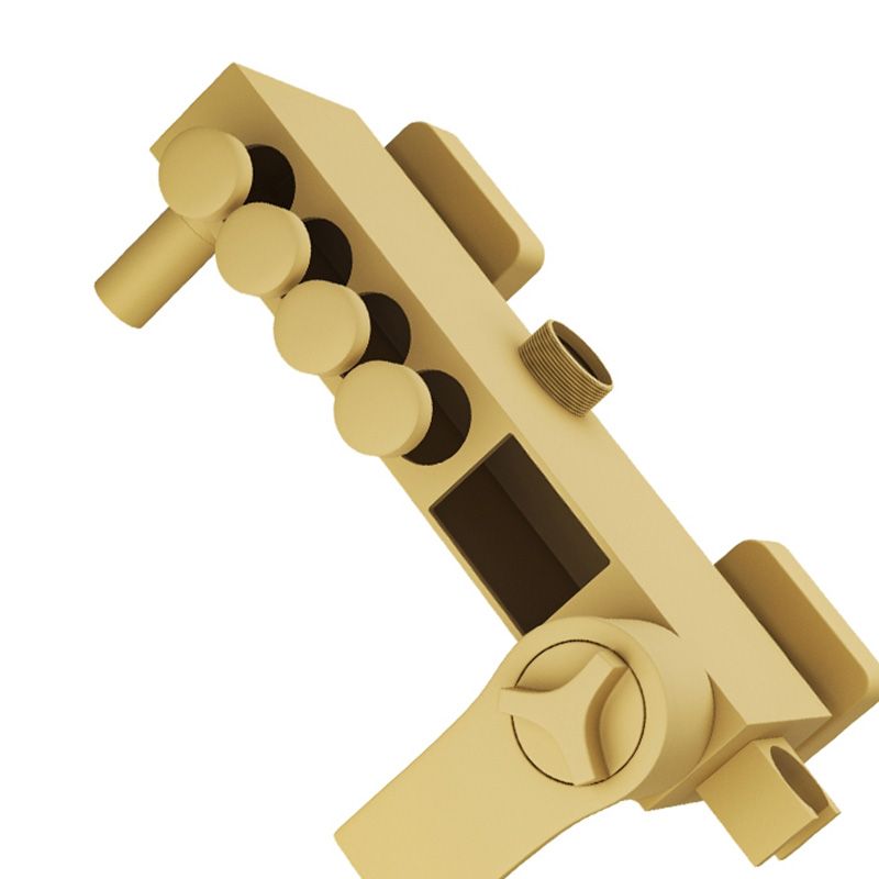 Thermostatic Shower Set Adjustable Spray Pattern Shower System with Slide Bar