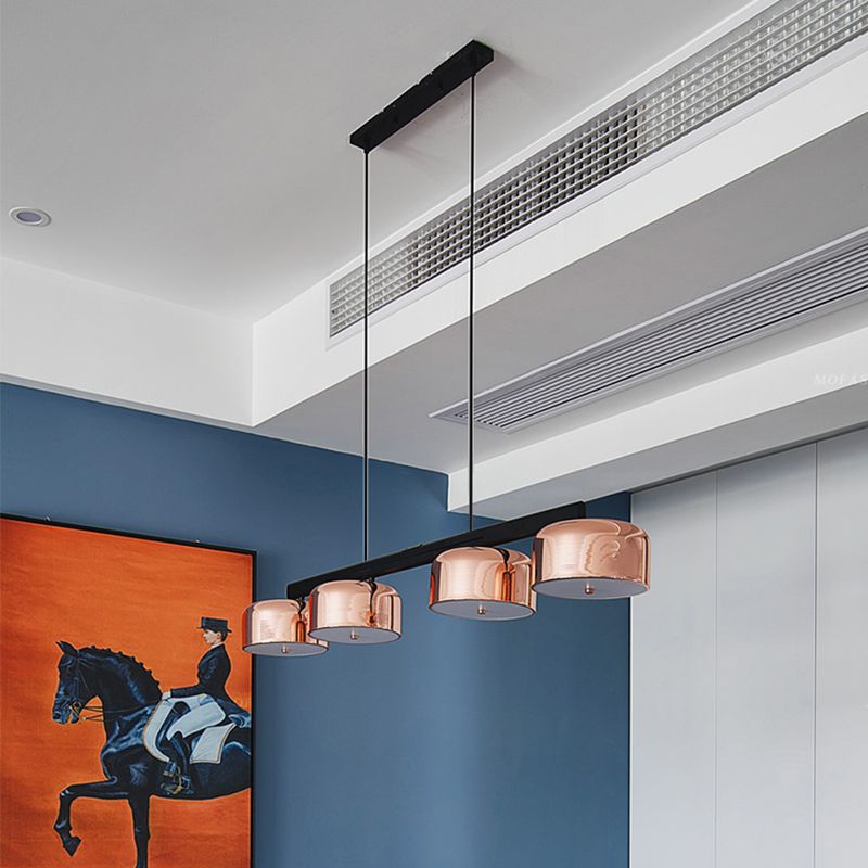 Modern Style Dome Shape Island Lights Metal 4 Light Island Lighting Ideas