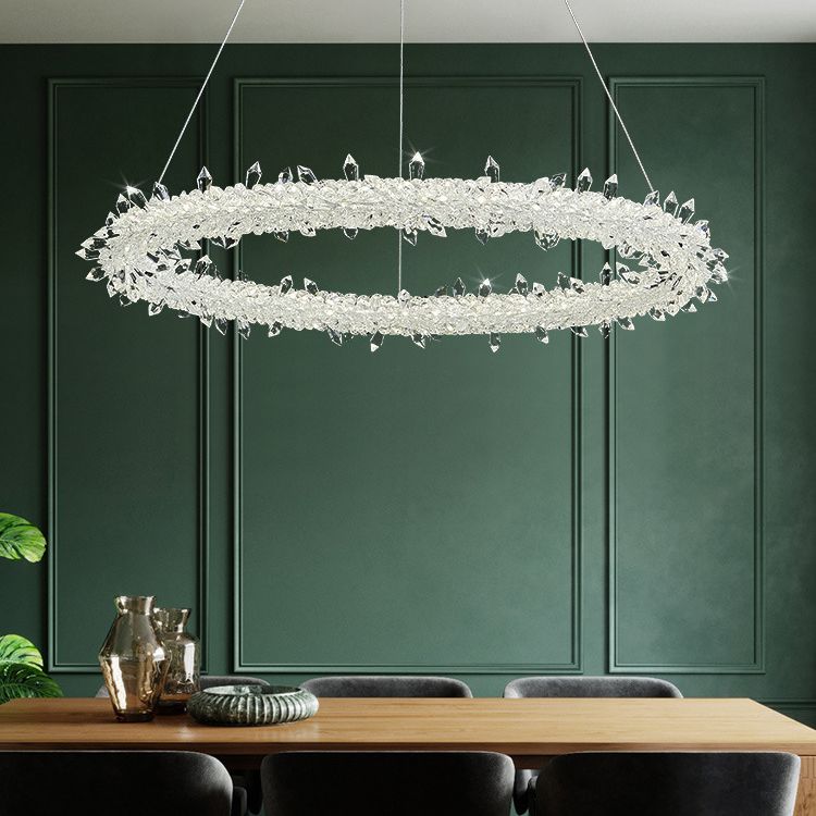 Lampade per lampadari a LEDELIE LED SIMPLICITÀ MODERNY GARLA LEDE LUMI DI CRIDURO CRIDUNGE PENDANTI PER RISTATO