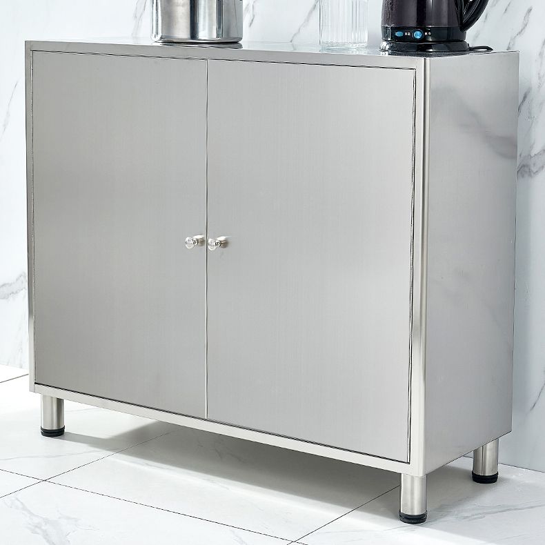Stainless Steel Sideboard Cabinet Modern Server Cabinet with Storage for kitchen