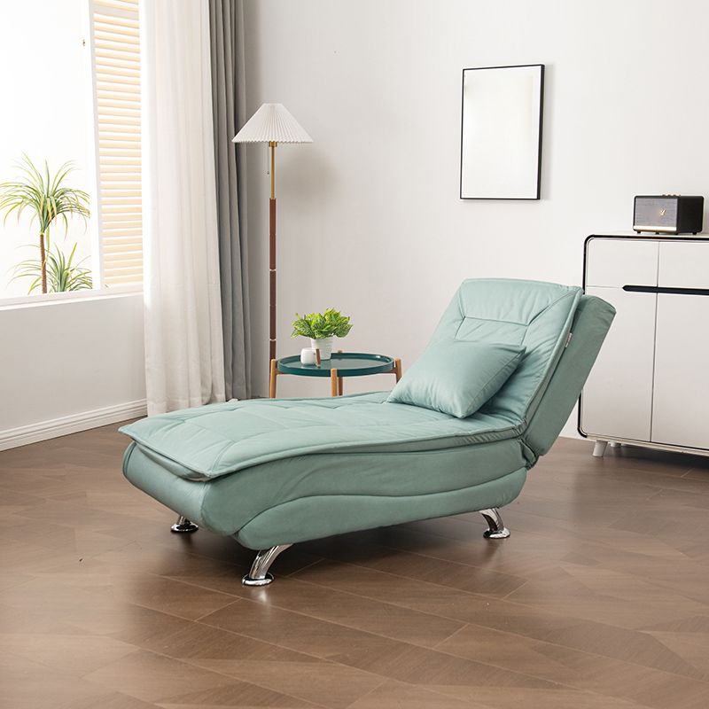 Modern Chaise Lounge Solid Color Armless Chaise Lounge Sofa for Bedroom