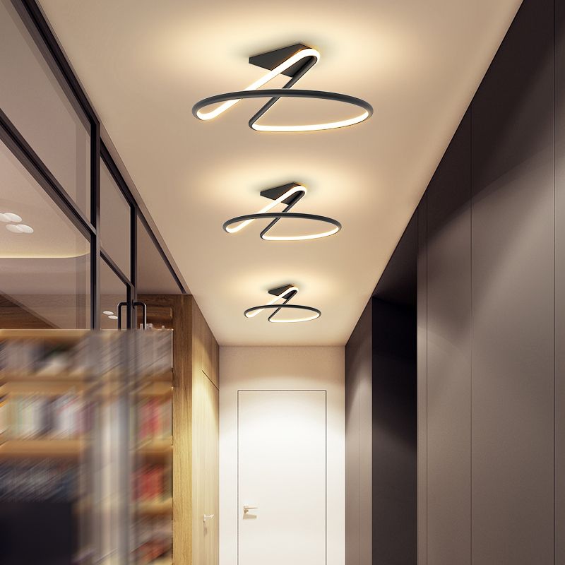 Forma a forma di metallo a sfioramento del soffitto a sfioramento moderno a filo a filo a filo a filo a filo