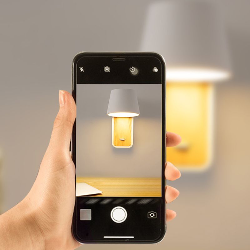 Modern Aluminum Wall Light Geometric 1 Light Reading Wall Sconce for Bedroom