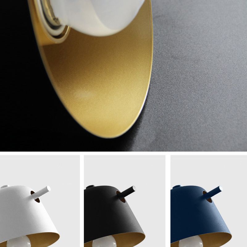 Modern Unique Shape Wall Sconce Lights Metal 1 Light Wall Light for Living Room