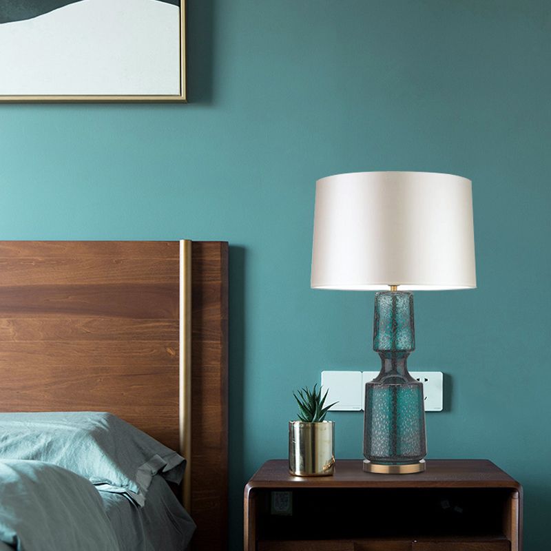 Cylinder 1-Light Table Light Postmodern Glass Table Lamp for Living Room