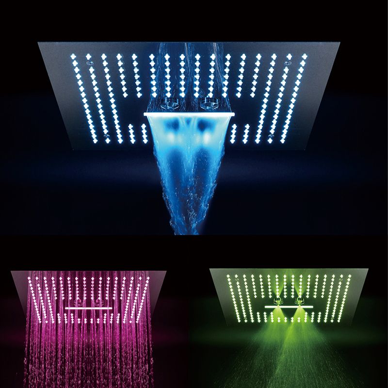 Modern Shower System Brass Temperature Control Ceiling Mounted Shower Trim