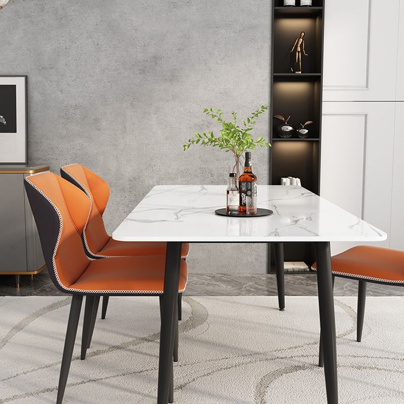Modern 1/7 Pieces Dining Set Rectangle Stone Dining Table for Kitchen Dining Room