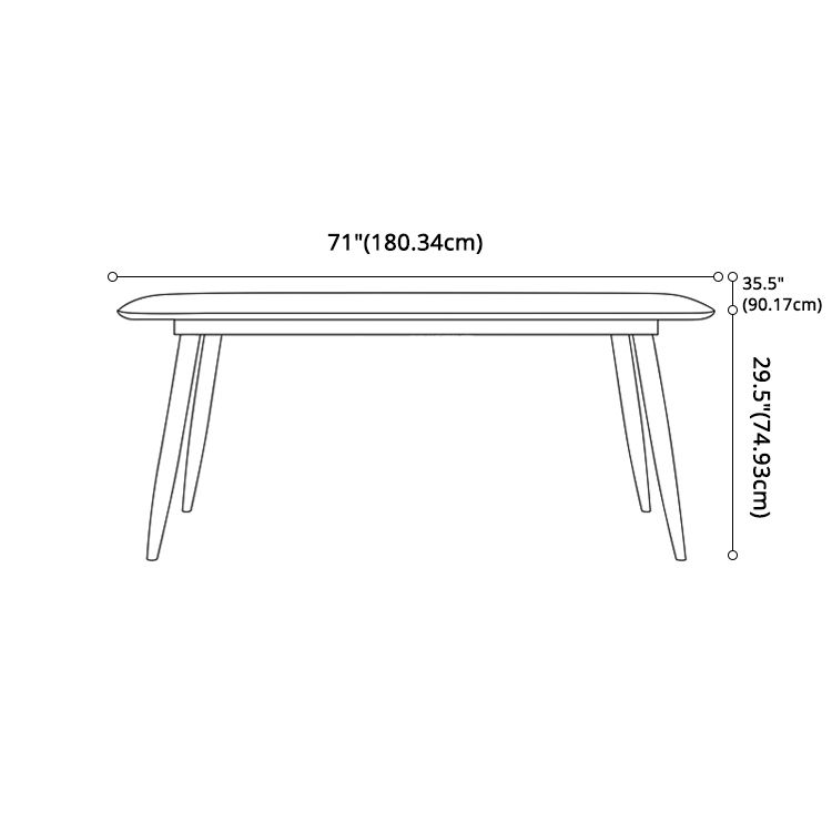 Glam Sintered Stone Dining Room Set Standard Height with Gold Base Dining Set