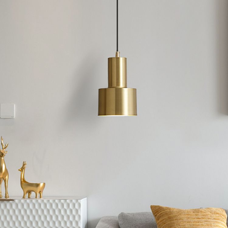Slaapkamerhangende plafondlicht Minimalistische stijl Pendant lichtkit met cilinder metalen schaduw