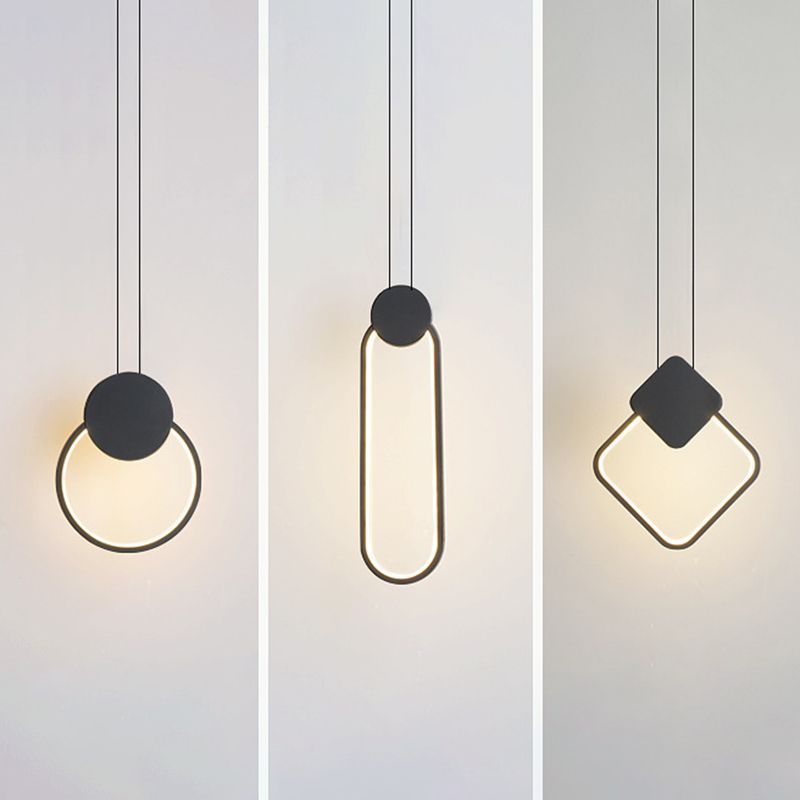 Nordic Pendant Ceiling Light Metal Bedroom Hanging Light Fixture